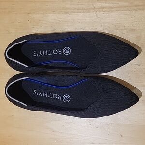 Rothy's Black Pointed Toe Flats